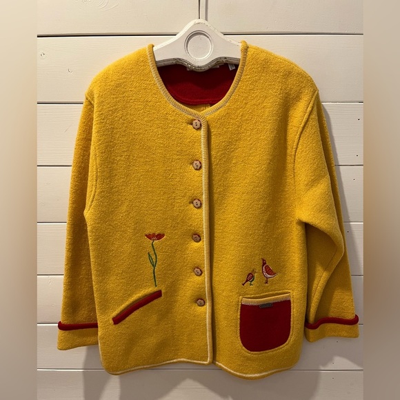 📍💛 Gaddy Collection 100% wool cardigan – Size L - Picture 7 of 11
